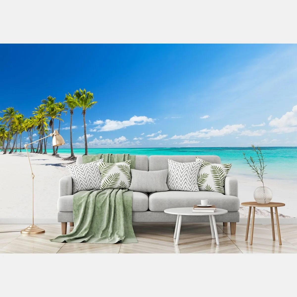 Fototapete palmen am strand von Punta Cana – Wallnifity® Fototapete palmen am strand von Punta Cana – Wallnifity®