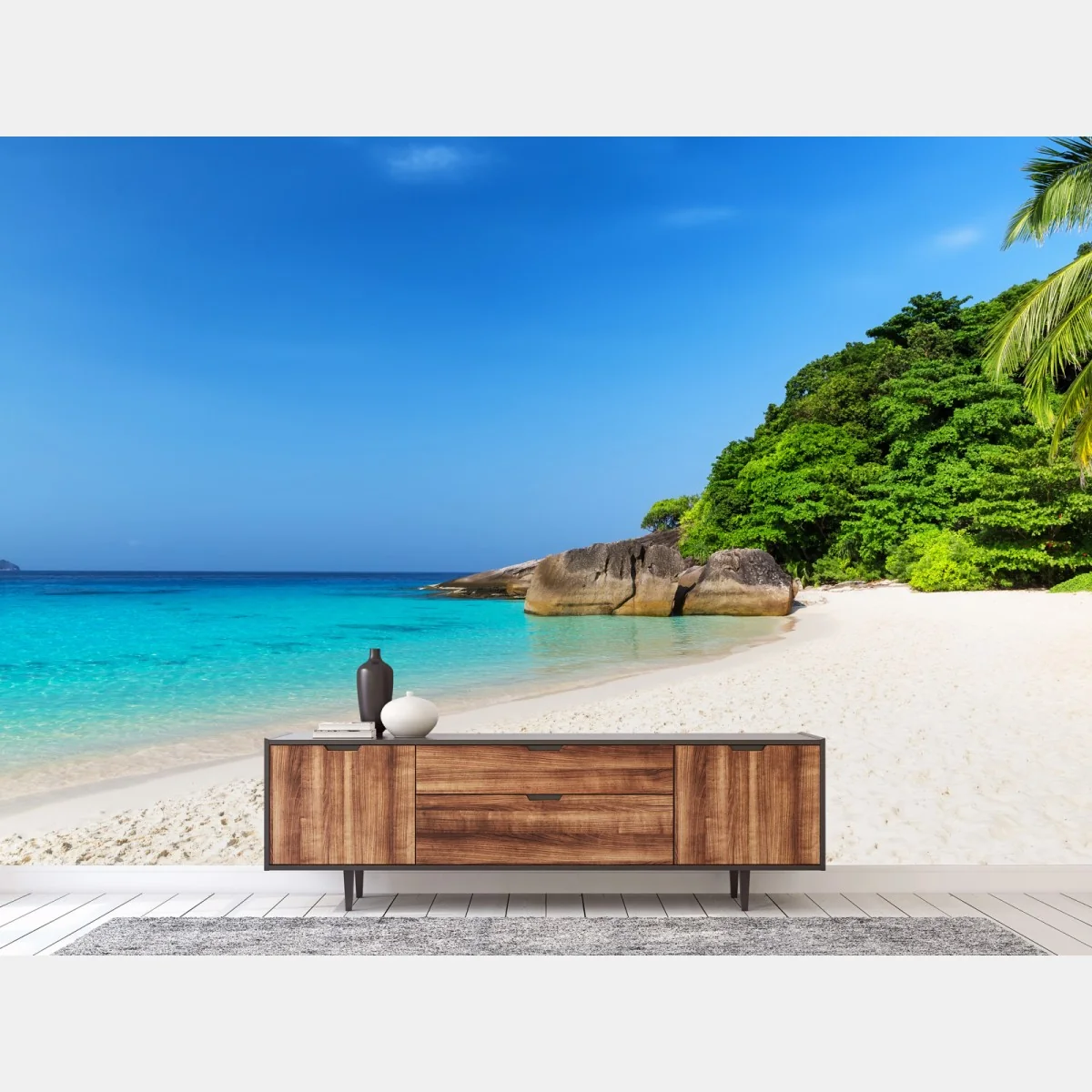 Fototapete Similan Islands türkisstrand panorama – Wallnifity® Fototapete Similan Islands türkisstrand panorama – Wallnifity®