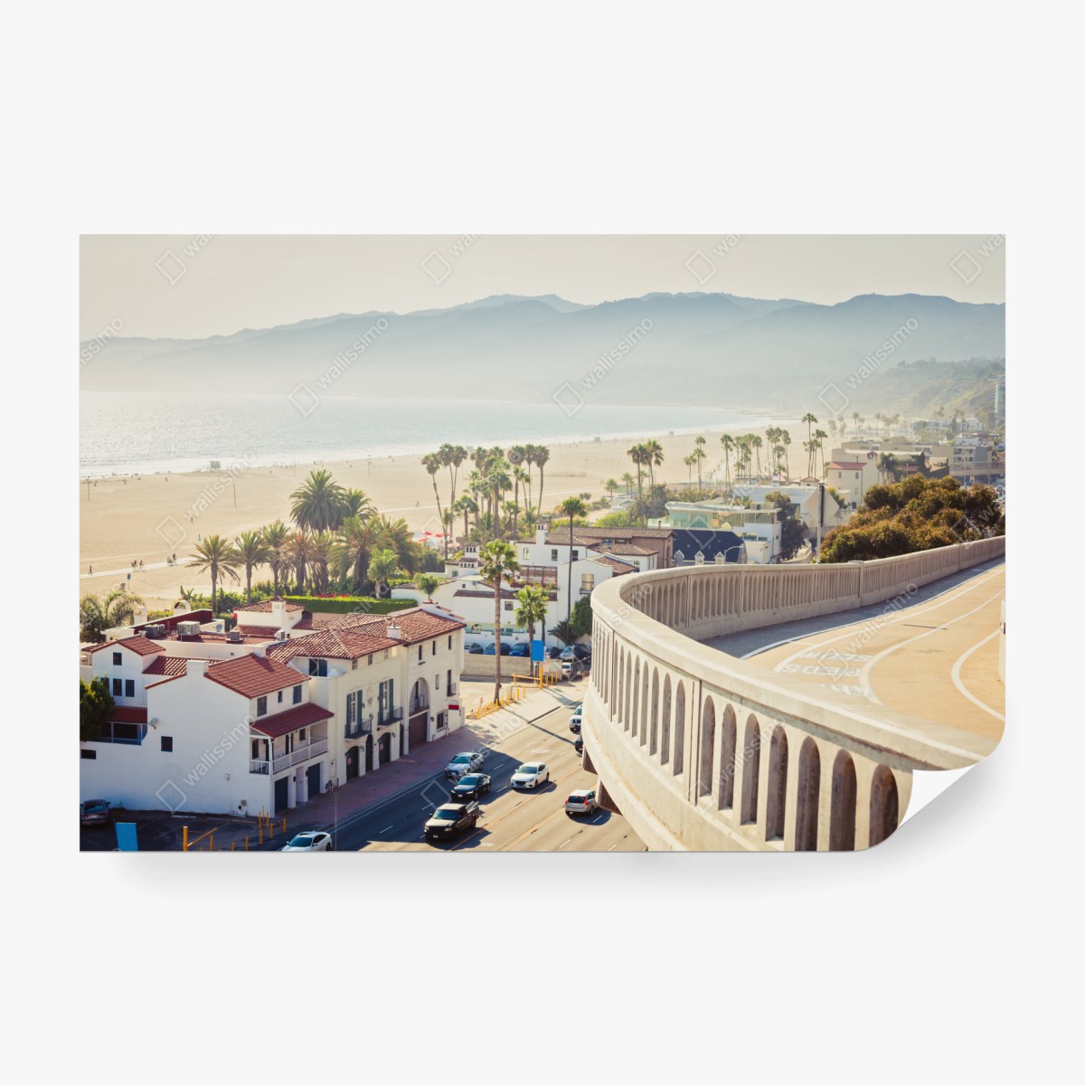 Fototapete Santa Monica küstenpanorama – Wallnifity®