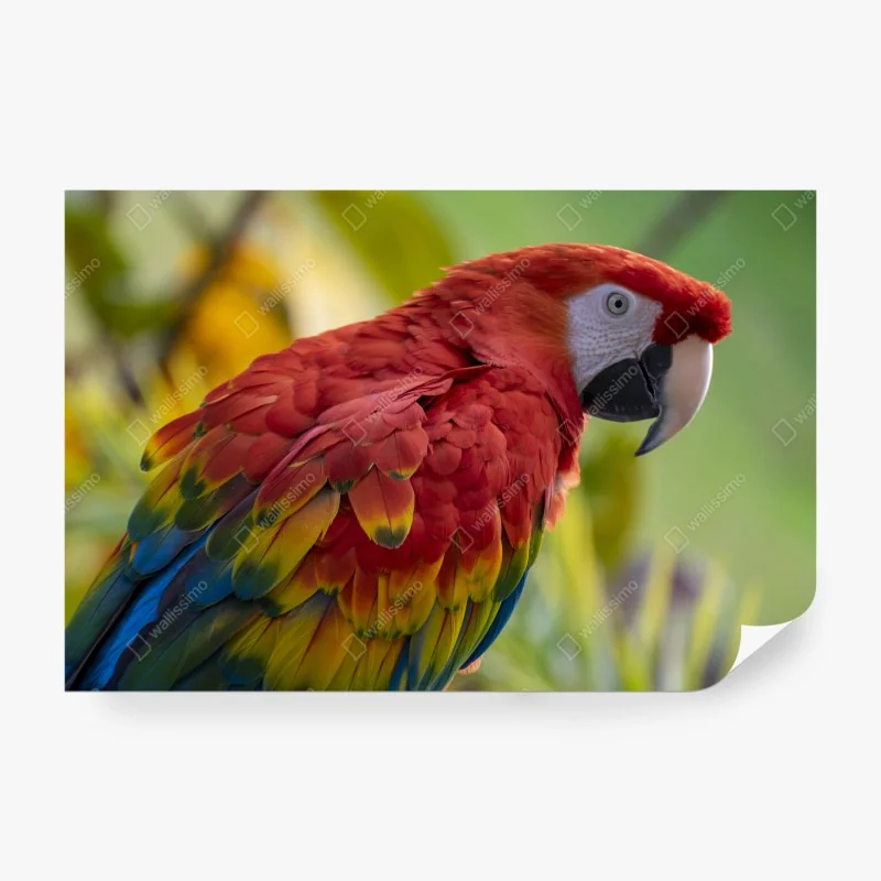 Fototapete intensive rote rosen nahaufnahme – Wallnifity®