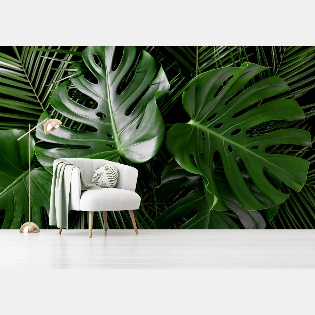 Fototapete üppige monstera-blätter – Wallnifity® Fototapete üppige monstera-blätter – Wallnifity®
