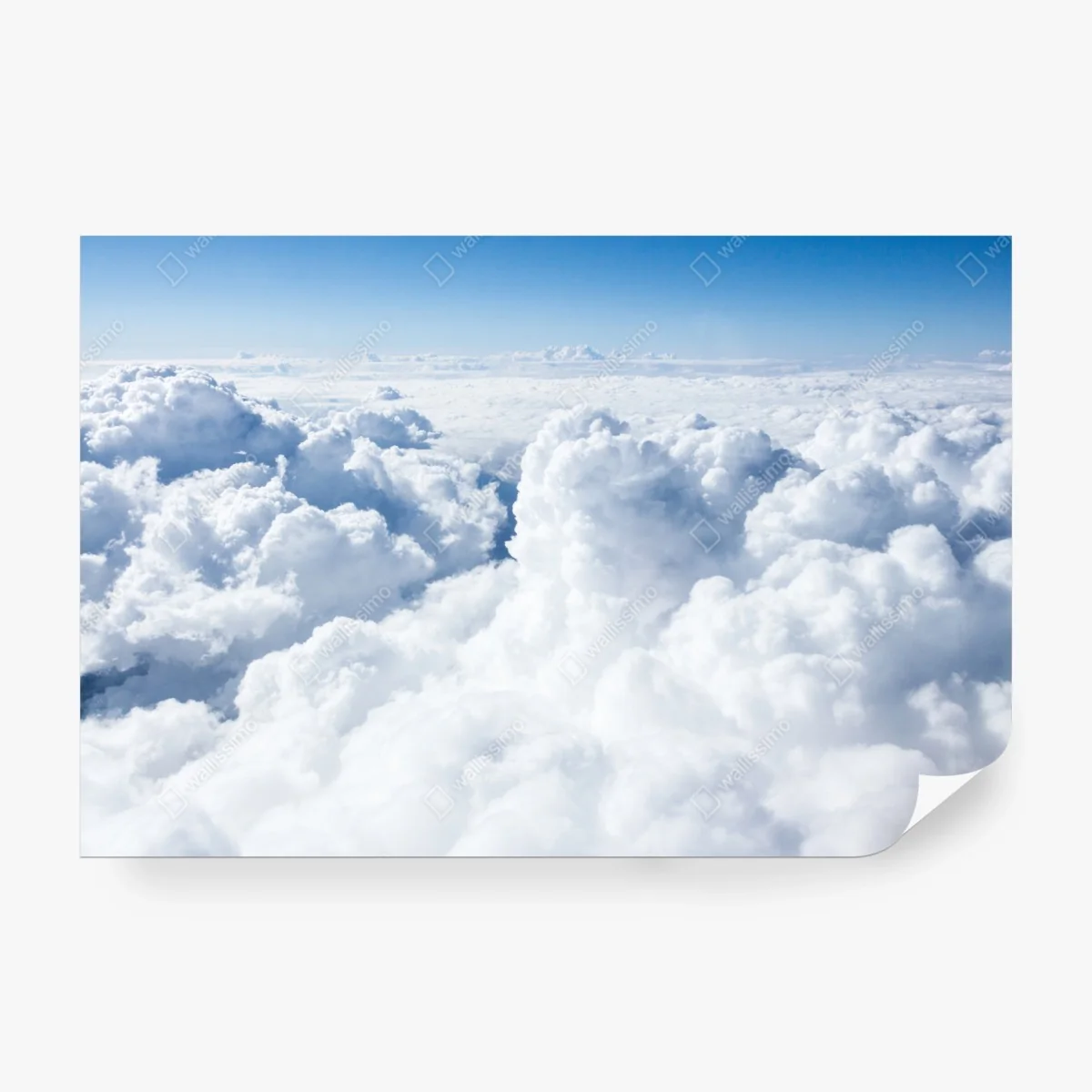 Fototapete blick von oben: sanfte wolken und blauer himmel – Wallnifity® Fototapete blick von oben: sanfte wolken und blauer himmel – Wallnifity®