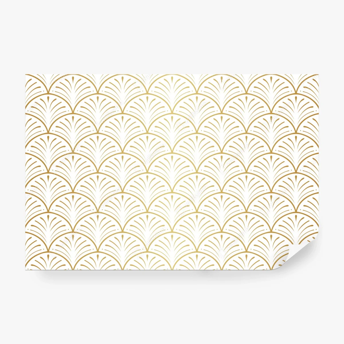 Fototapete goldenes art deco fächermuster – Wallnifity® Fototapete goldenes art deco fächermuster – Wallnifity®