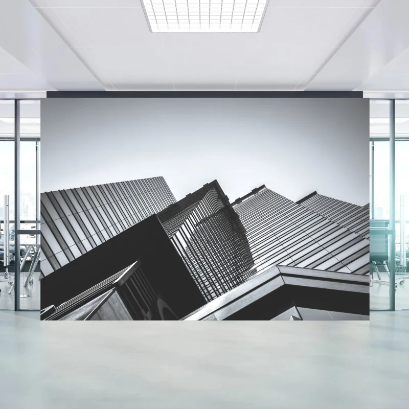 Fototapete Hongkong hochhaus perspektive