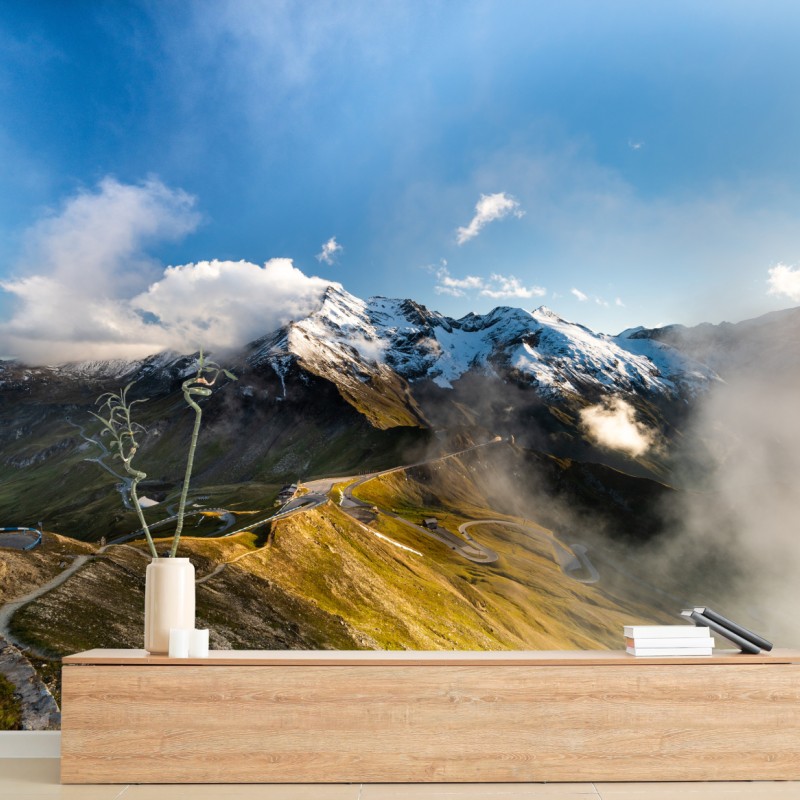 Fototapete Grossglockner panoramastraße in den Alpen