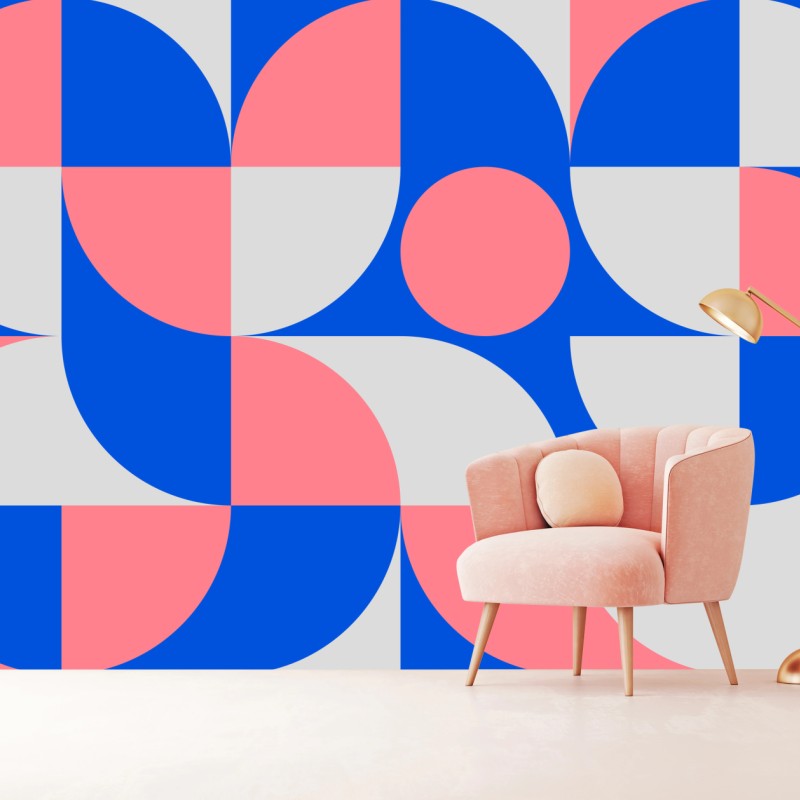 Fototapete skandinavische geometrische komposition