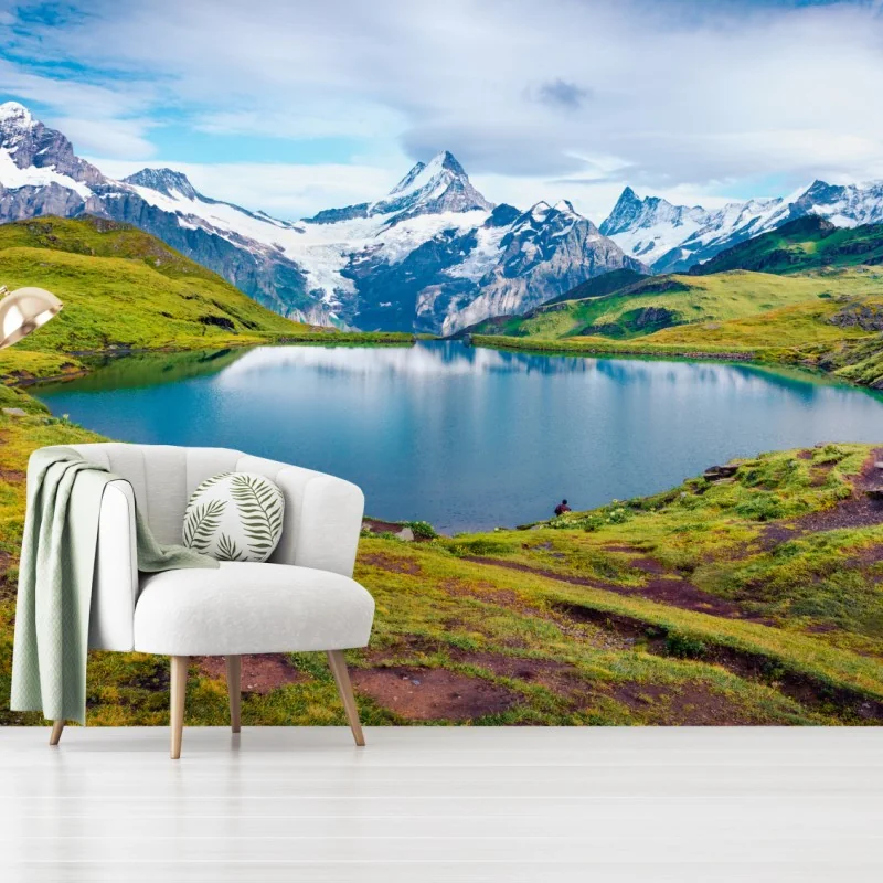 Fototapete ruhiger morgen am Bachalpsee, Schweiz