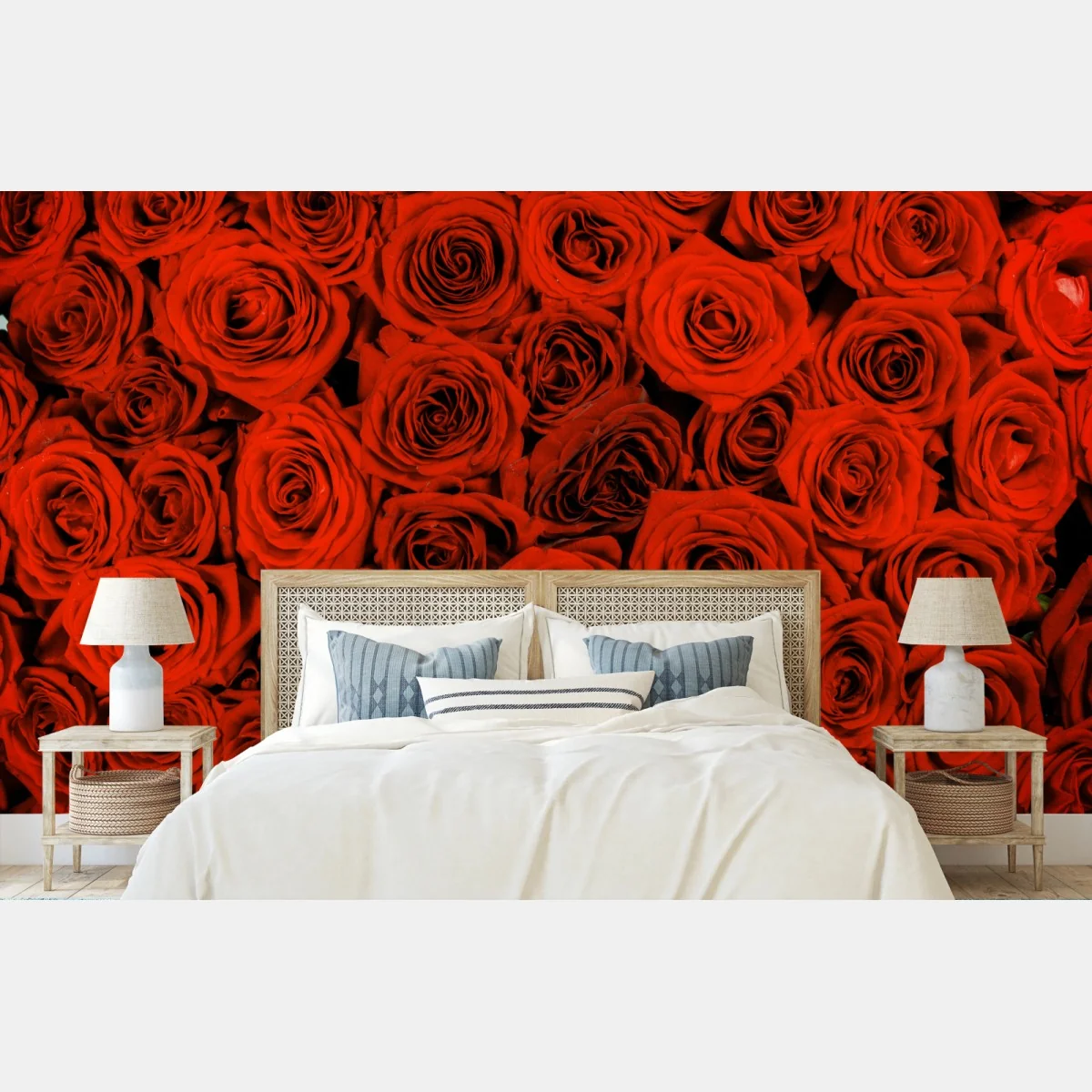 Fototapete prächtiger strauß roter rosen – Wallnifity® Fototapete prächtiger strauß roter rosen – Wallnifity®