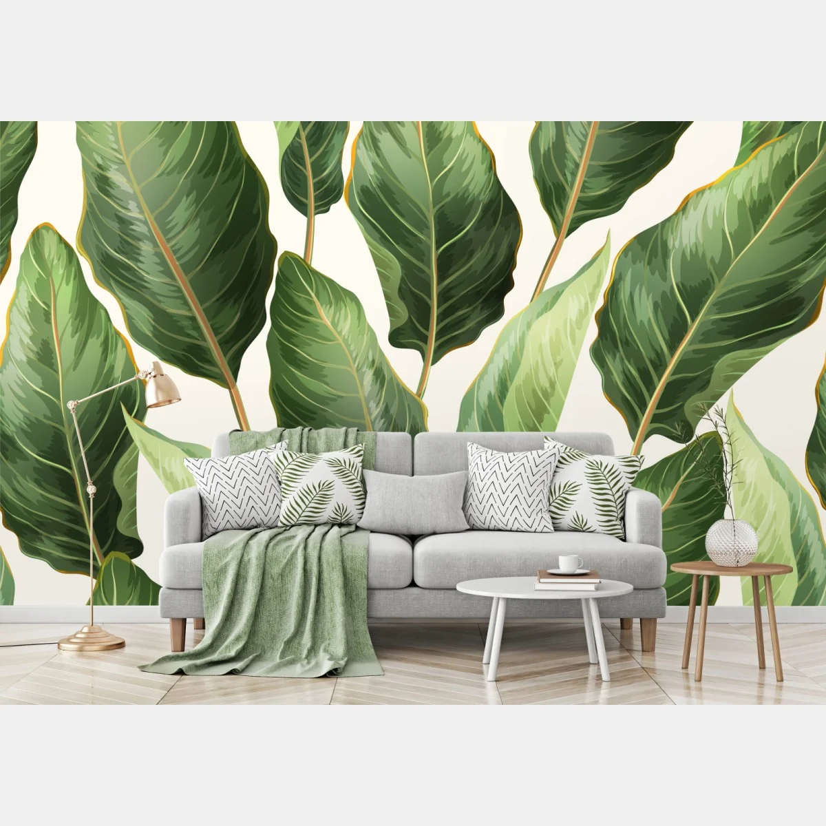 Fototapete tropisches bananenblattmuster – Wallnifity® Fototapete tropisches bananenblattmuster – Wallnifity®