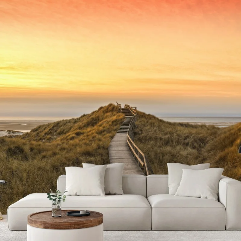 Fototapete sonnenuntergang am strand von Amrum – Wallnifity® Fototapete sonnenuntergang am strand von Amrum – Wallnifity®