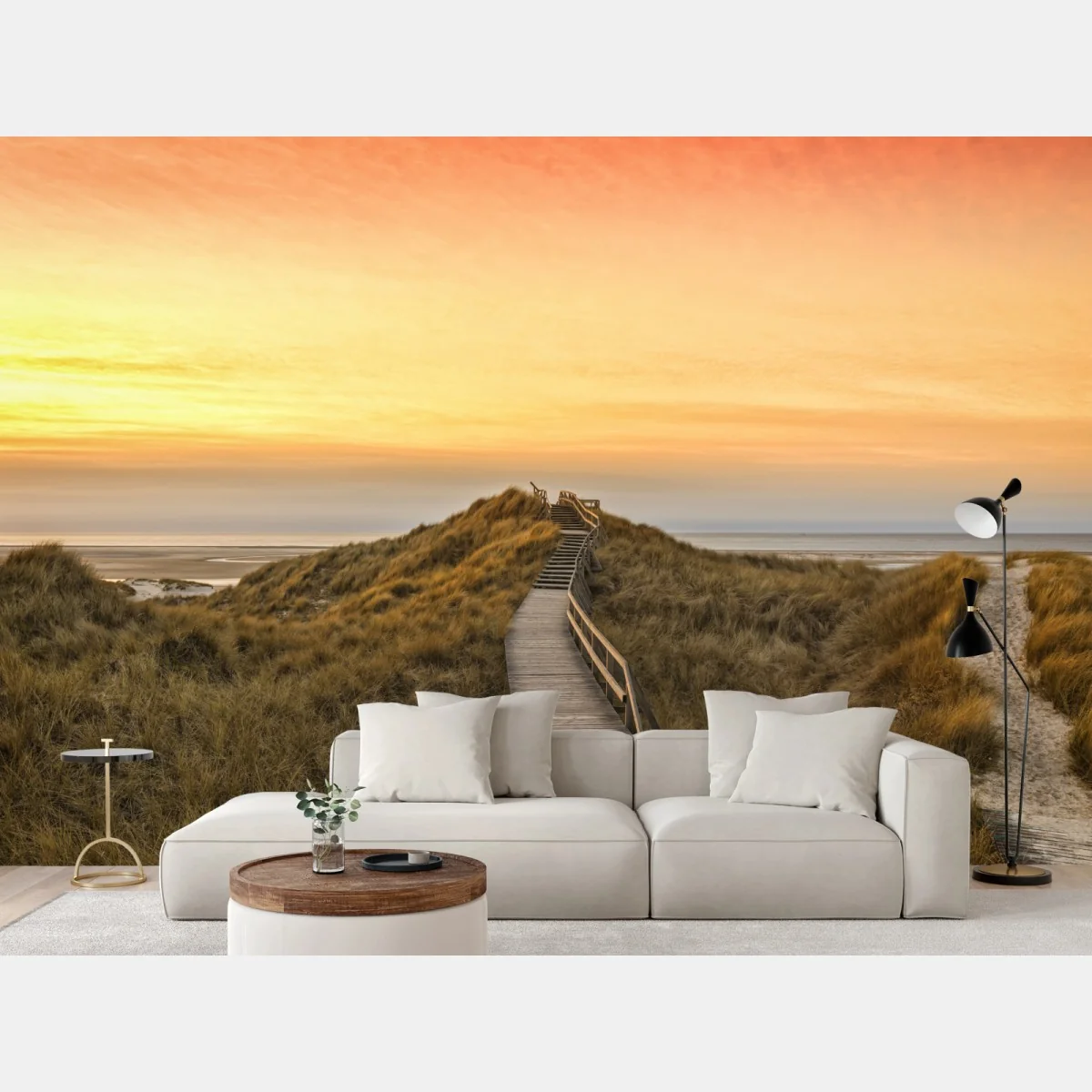 Fototapete sonnenuntergang am strand von Amrum – Wallnifity® Fototapete sonnenuntergang am strand von Amrum – Wallnifity®