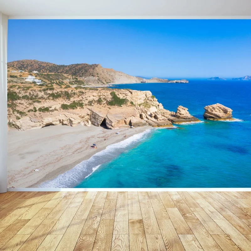 Fototapete türkisfarbene küstenoase – Wallnifity® Fototapete türkisfarbene küstenoase – Wallnifity®