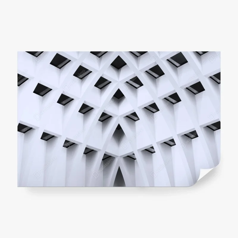 Fototapete geometrisches gewölbtes deckenmuster