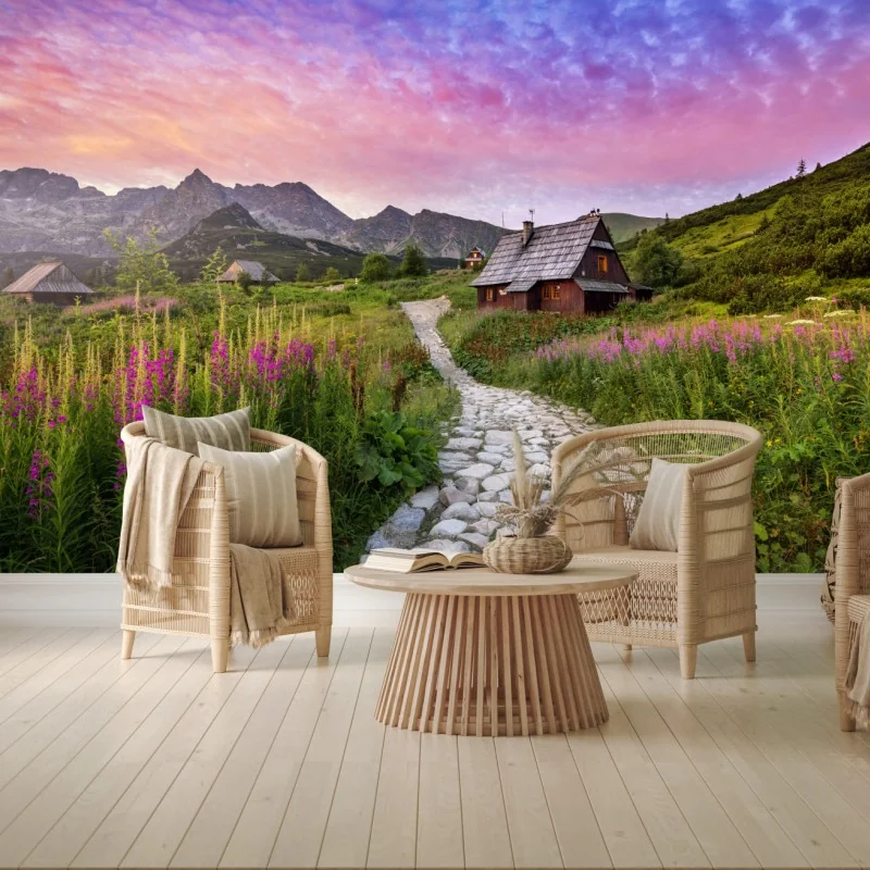 Fototapete sonnenaufgang über Hala Gasienicowa – Wallnifity®