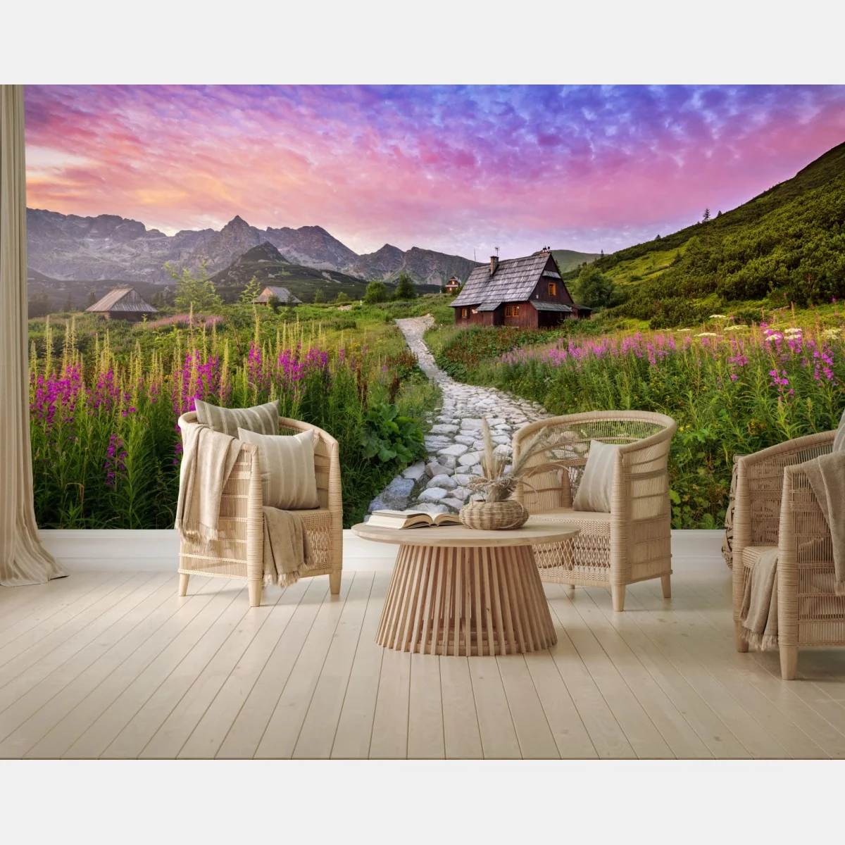 Fototapete sonnenaufgang über Hala Gasienicowa – Wallnifity®