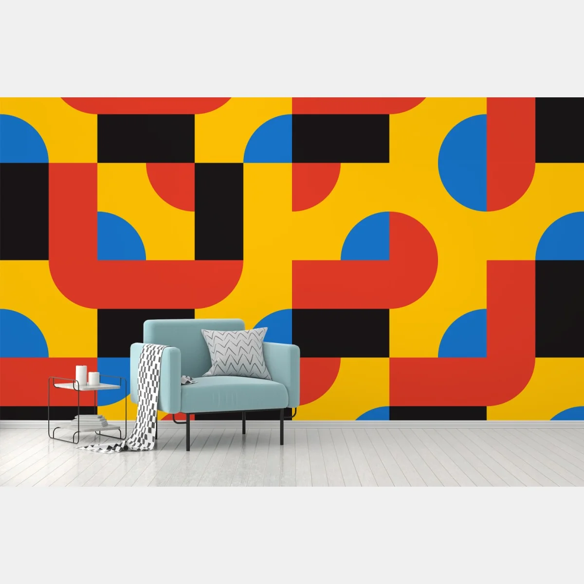 Fototapete kräftiges geometrisches muster für die wand – Wallnifity® Fototapete kräftiges geometrisches muster für die wand – Wallnifity®