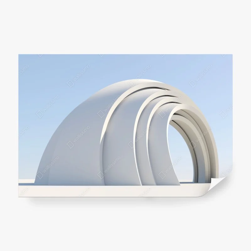 Fototapete minimalistische bogenskulptur