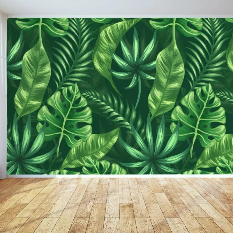 Fototapete tropisches monstera blattmuster – Wallnifity® Fototapete tropisches monstera blattmuster – Wallnifity®