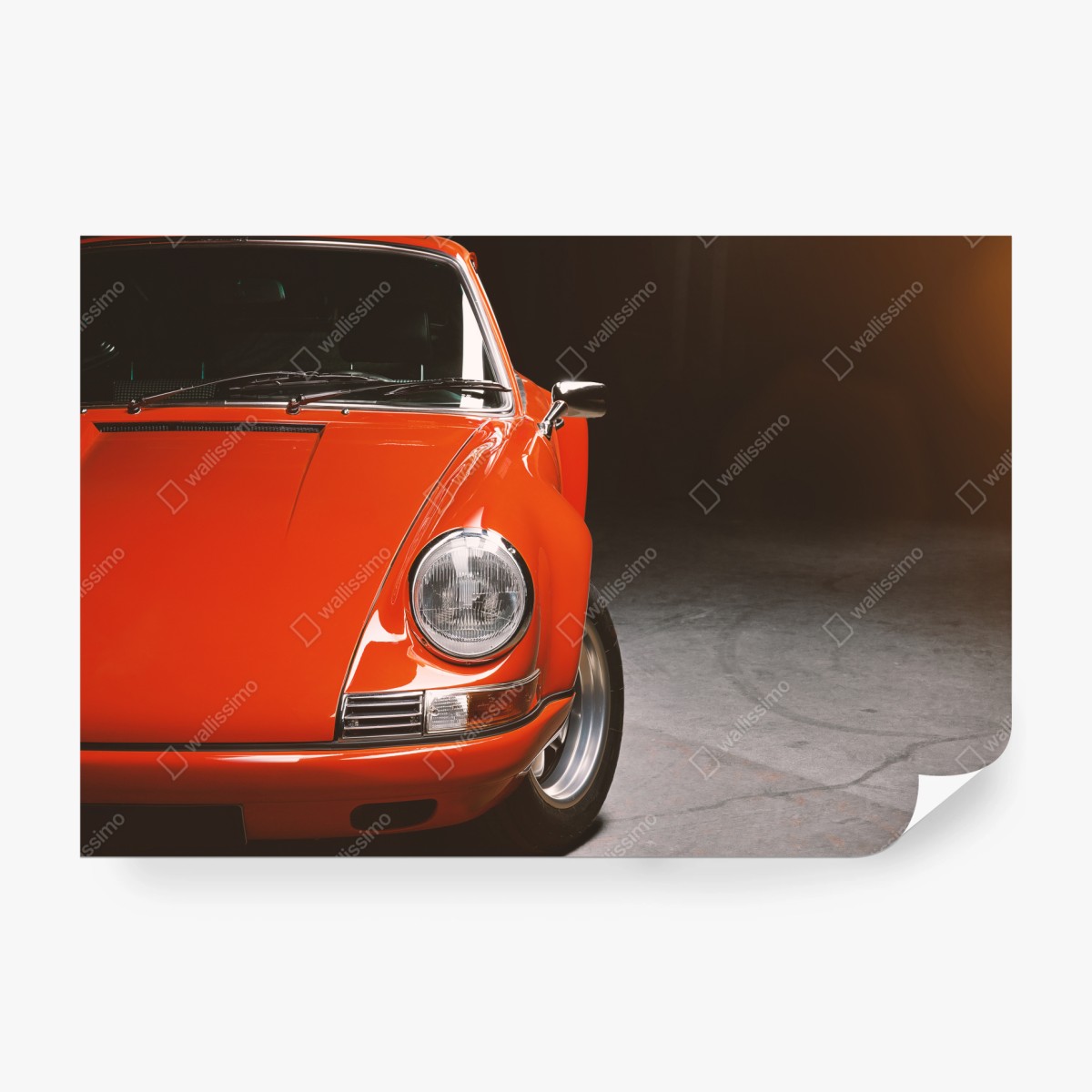 Fototapete roter oldtimer sportwagen nahaufnahme – Wallnifity® Fototapete roter oldtimer sportwagen nahaufnahme – Wallnifity®