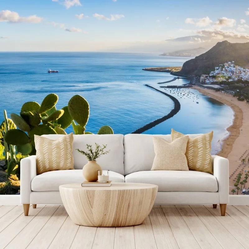 Fototapete sonniger strand Las Teresitas panorama – Wallnifity® Fototapete sonniger strand Las Teresitas panorama – Wallnifity®