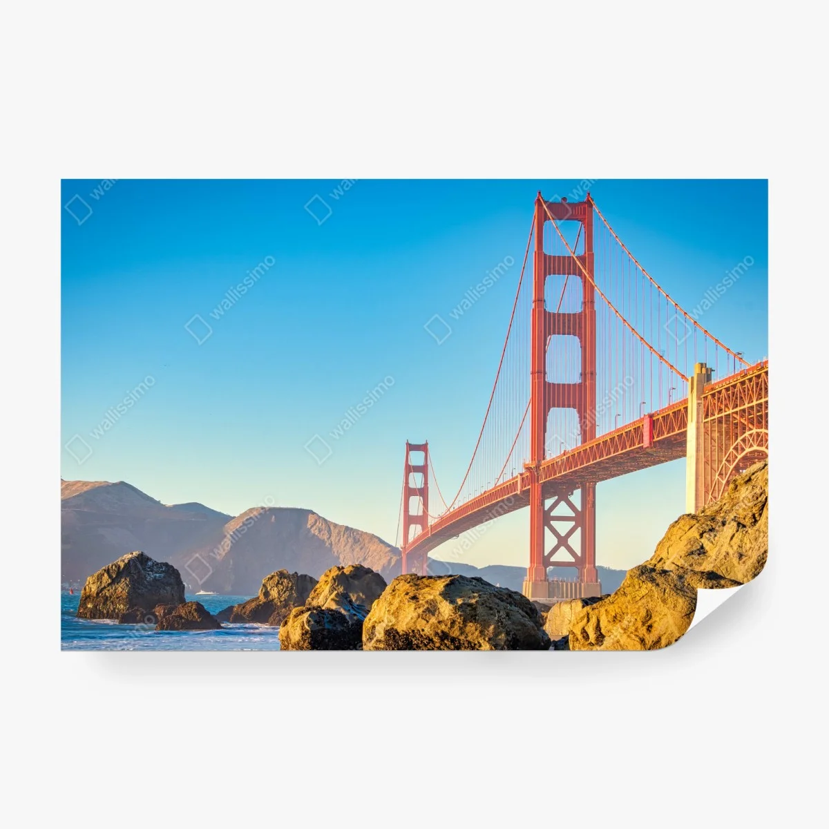 Fototapete Golden Gate Bridge über der bucht von San Francisco – Wallnifity®