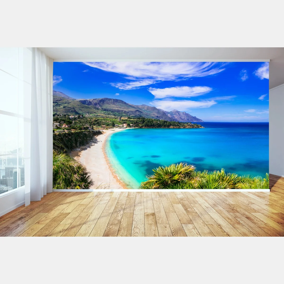 Fototapete türkisstrand küstenlandschaft – Wallnifity®