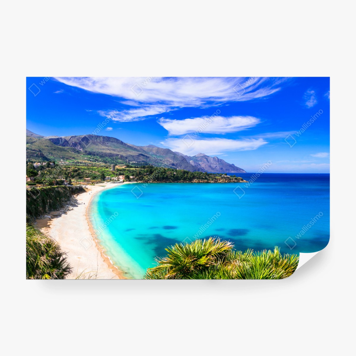 Fototapete türkisstrand küstenlandschaft – Wallnifity®