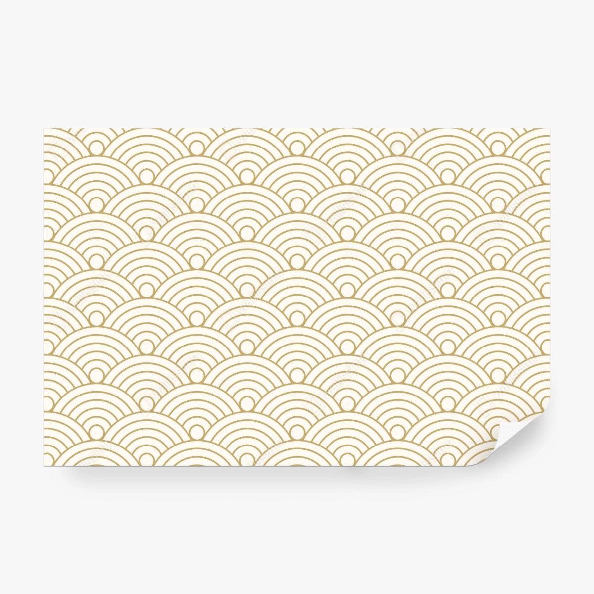 Fototapete goldenes seigaiha wellenmuster – Wallnifity® Fototapete goldenes seigaiha wellenmuster – Wallnifity®