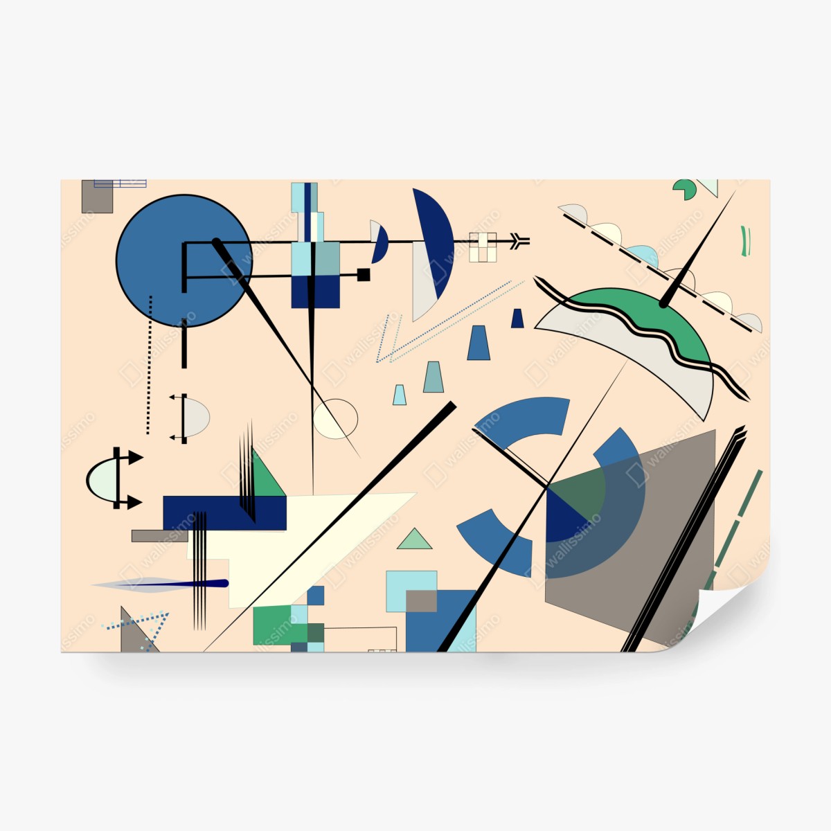 Fototapete geometrische pastellkomposition – Wallnifity® Fototapete geometrische pastellkomposition – Wallnifity®