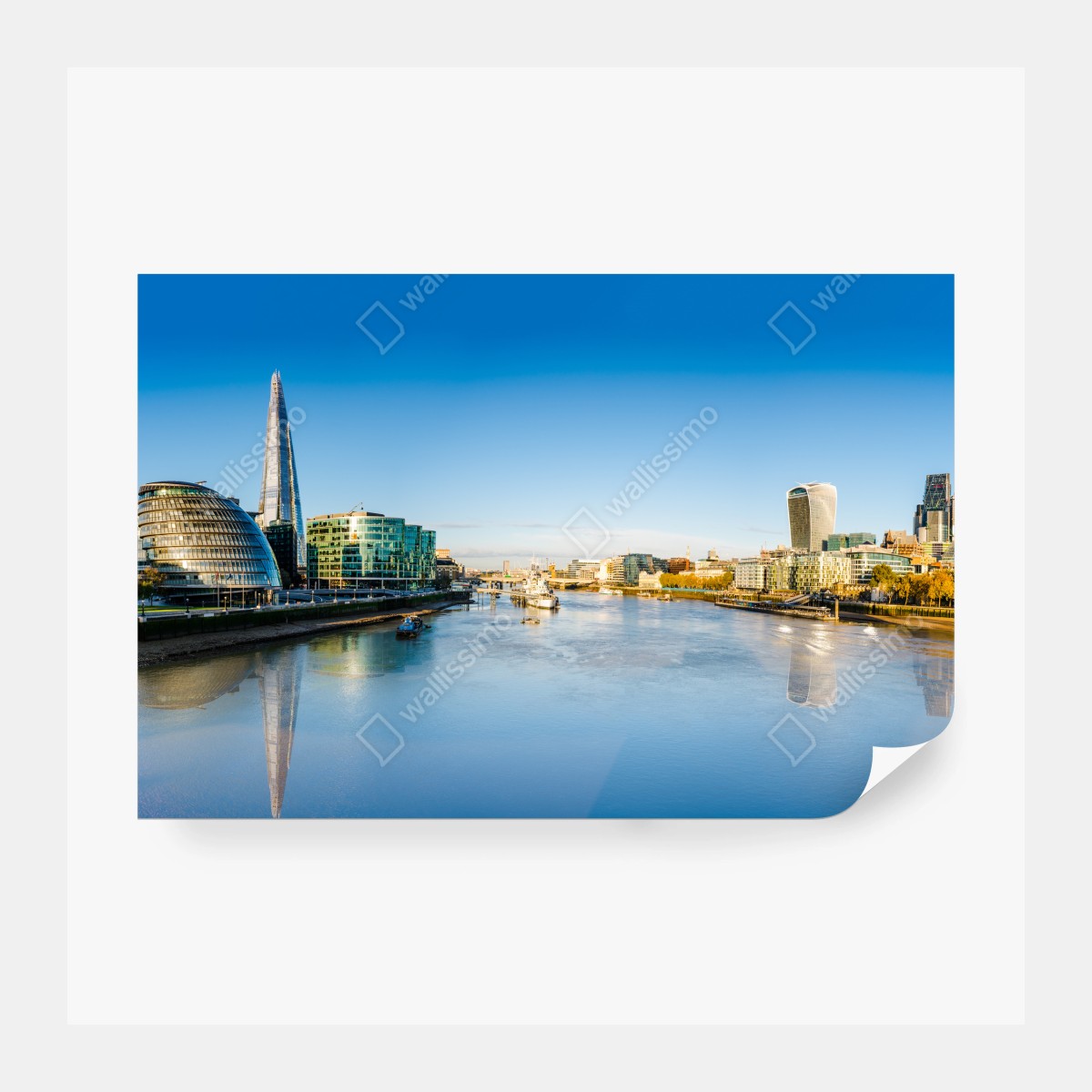 Fototapete London panoramablick über dem fluss – Wallnifity® Fototapete London panoramablick über dem fluss – Wallnifity®