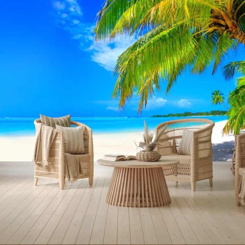 Fototapete tropischer türkisstrand – Wallnifity®