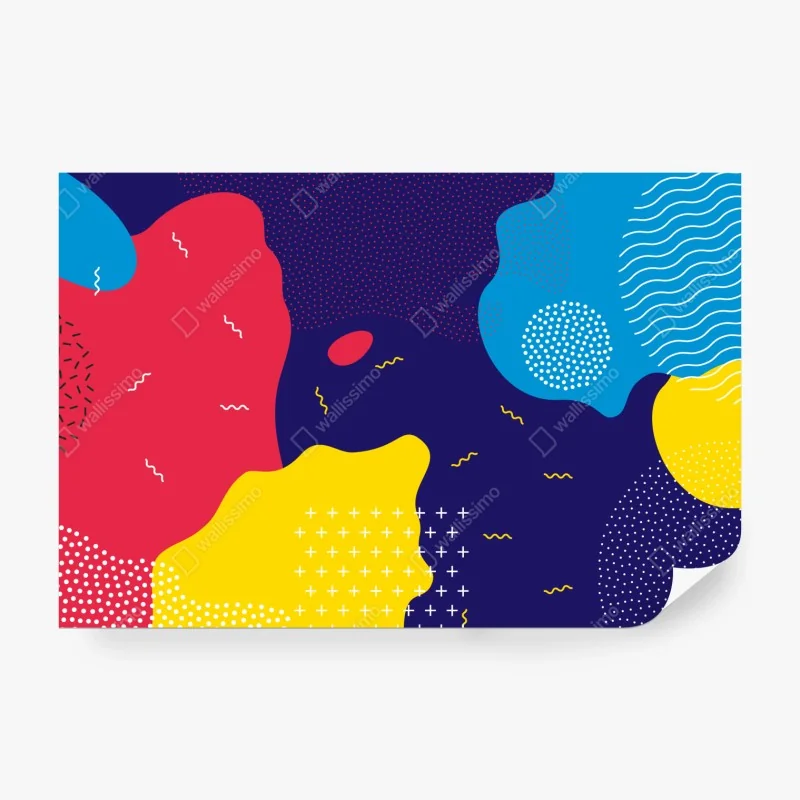 Fototapete aquarellwale im pastellmuster fürs kinderzimmer – Wallnifity®