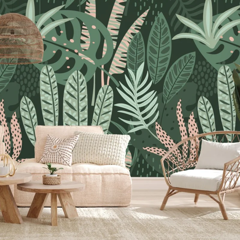 Fototapete tropisches blattmuster