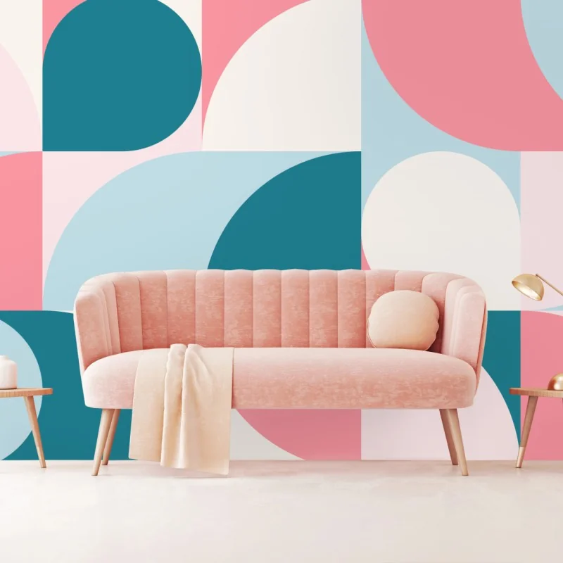Fototapete pastell geometrische mosaik – Wallnifity® Fototapete pastell geometrische mosaik – Wallnifity®
