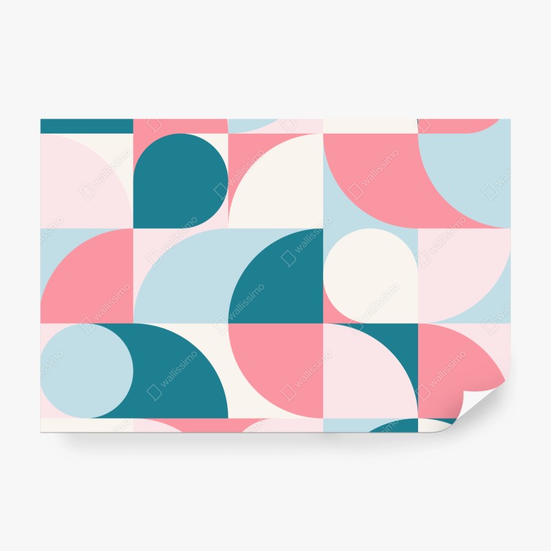 Fototapete pastell geometrische mosaik