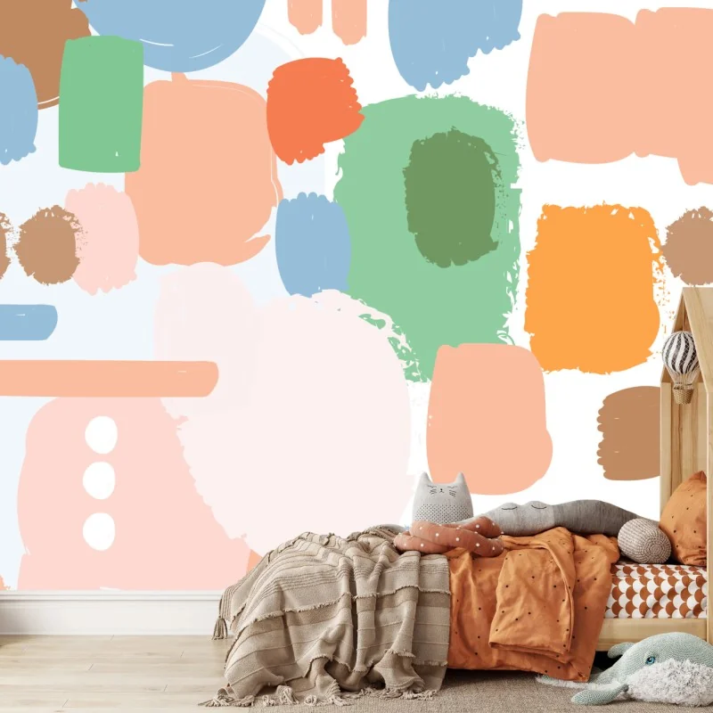 Fototapete pastell pinselstrich muster