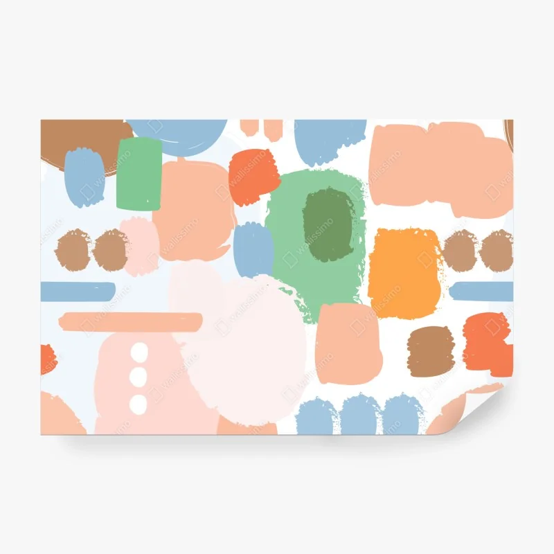 Fototapete pastell pinselstrich muster