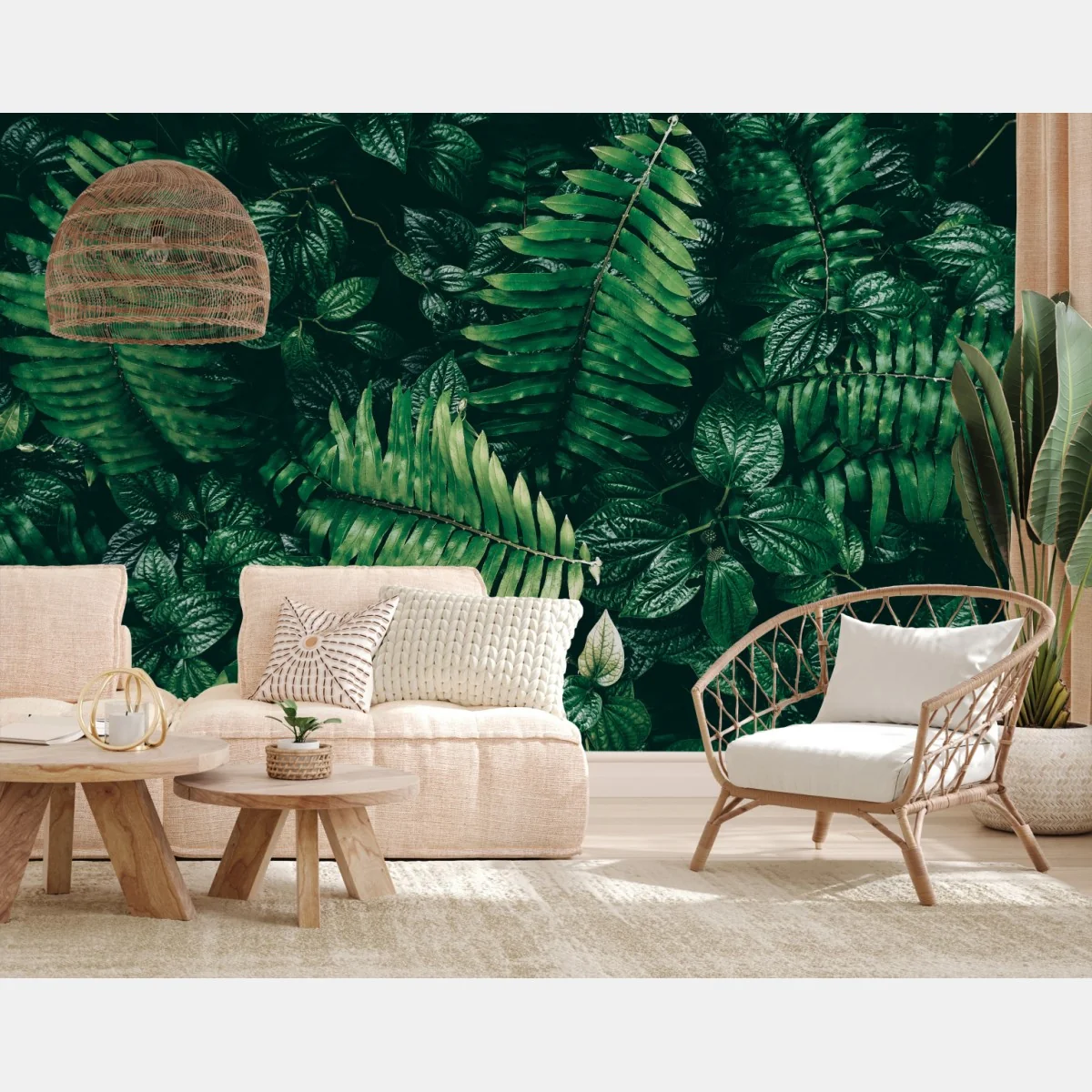Fototapete üppige tropische blätter – Wallnifity®