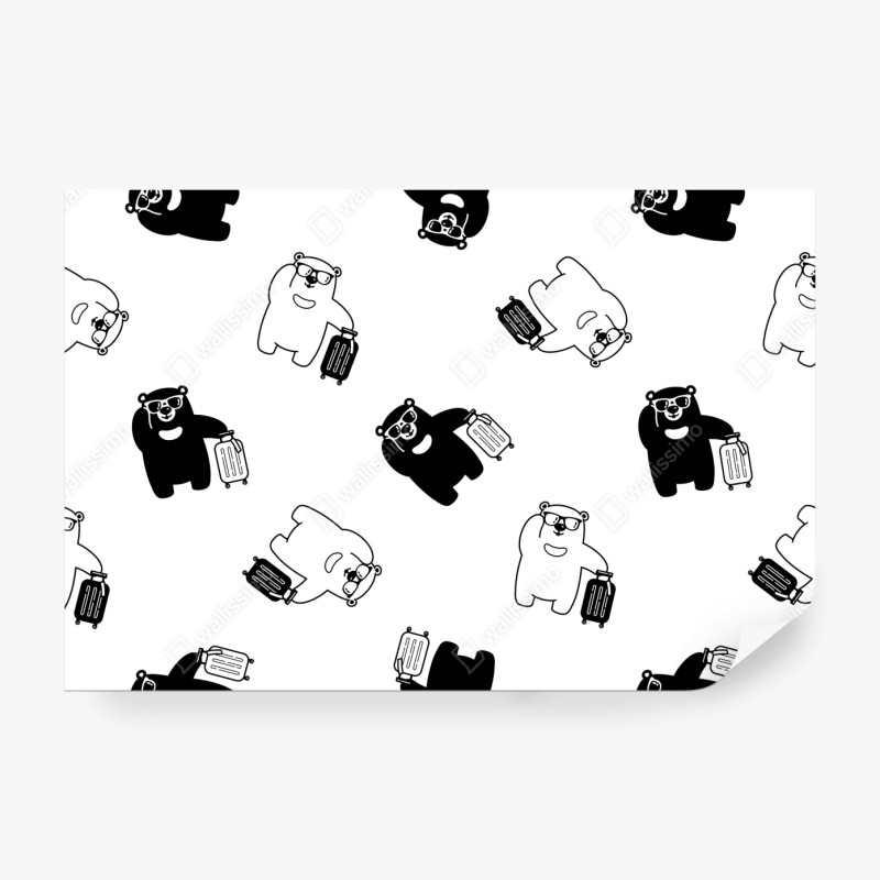 Fototapete frische pizza mit basilikum und cherrytomaten – Wallnifity®