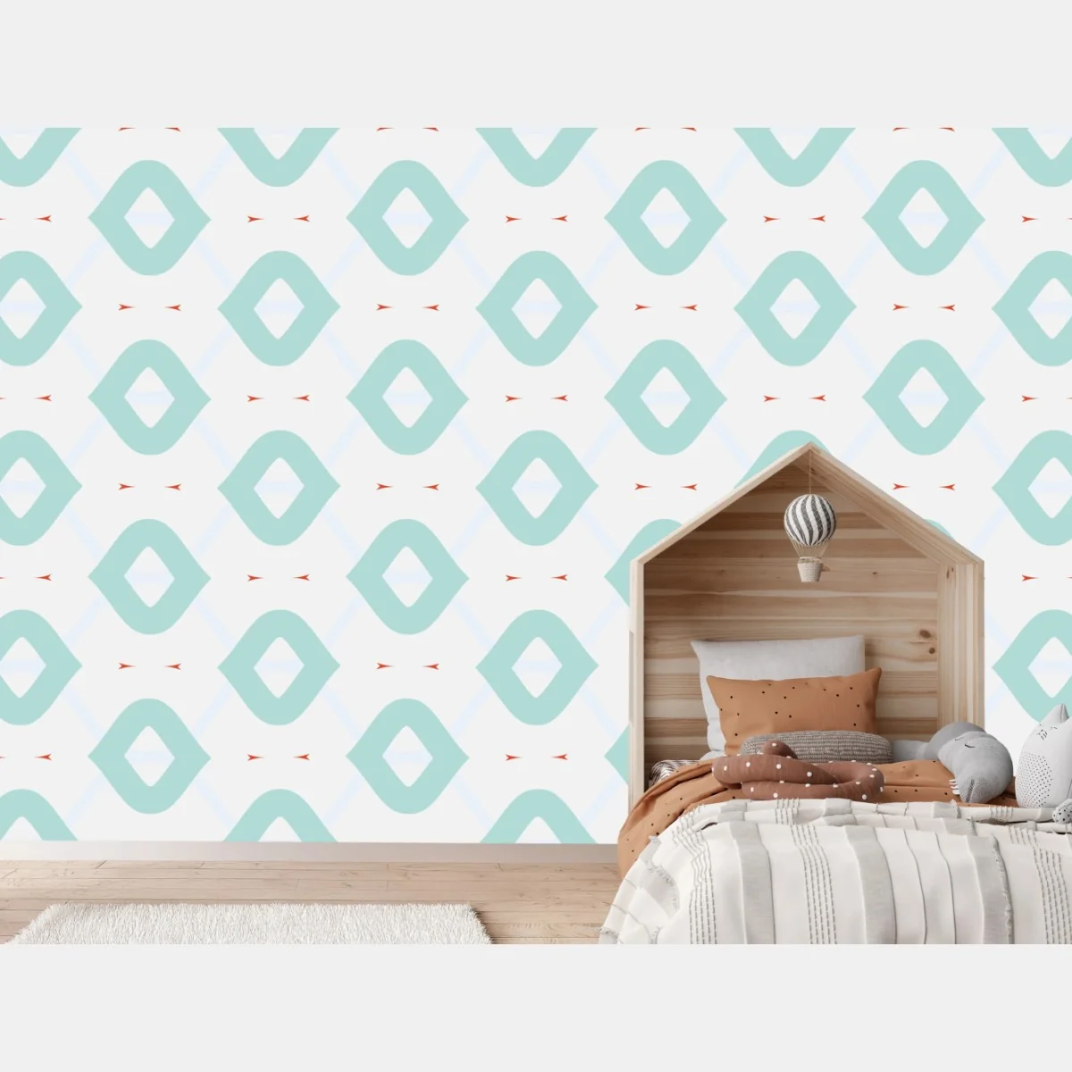 Fototapete türkis geometrisches rautenmuster – Wallnifity® Fototapete türkis geometrisches rautenmuster – Wallnifity®