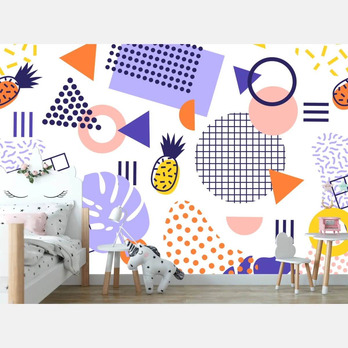 Fototapete verspieltes tropisches geometrisches muster – Wallnifity® Fototapete verspieltes tropisches geometrisches muster – Wallnifity®
