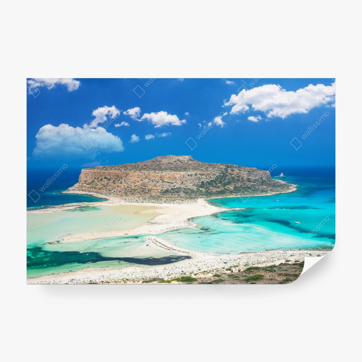 Fototapete Balos strand und türkislagune – Wallnifity® Fototapete Balos strand und türkislagune – Wallnifity®