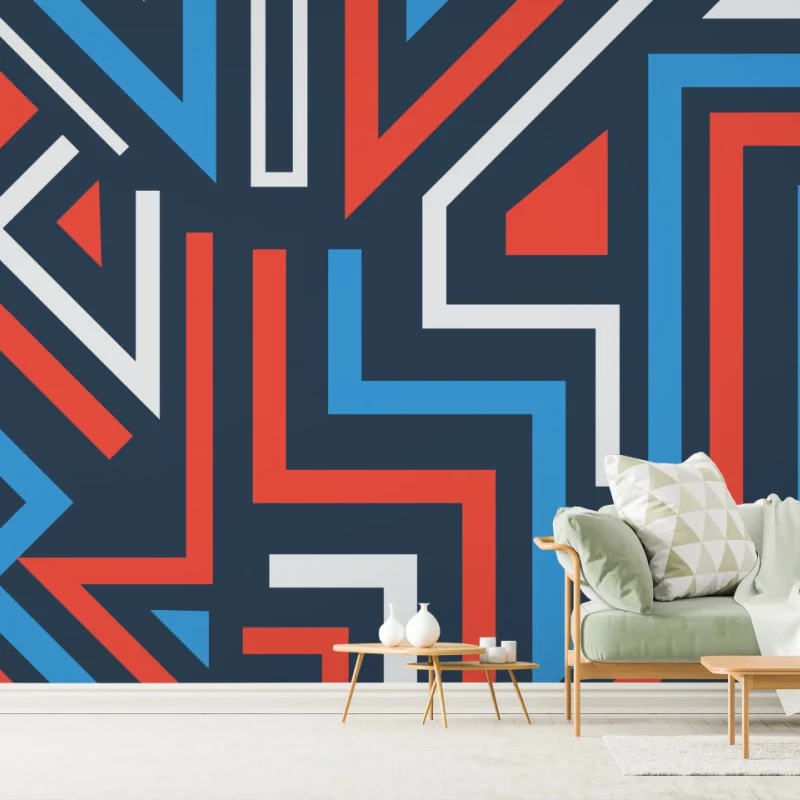 Fototapete fette geometrische linien