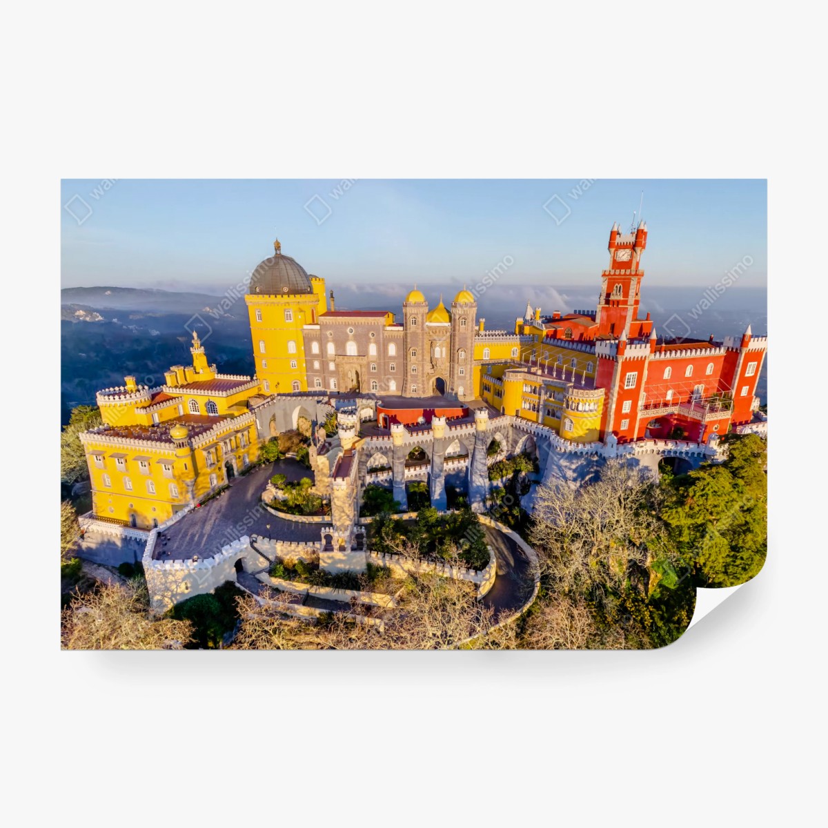 Fototapete bunter palast Pena in Sintra – Wallnifity® Fototapete bunter palast Pena in Sintra – Wallnifity®