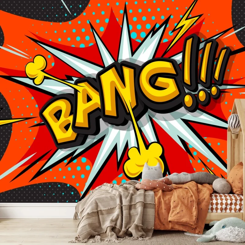 Fototapete comic-explosion im pop-art-stil