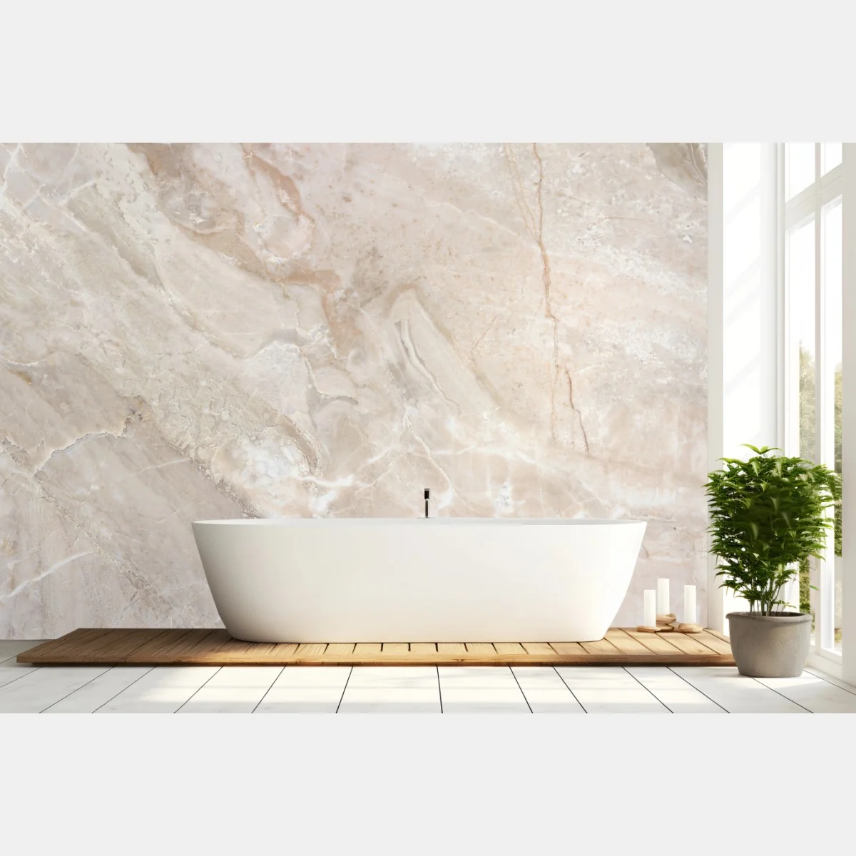 Fototapete beige marmorstruktur – Wallnifity®