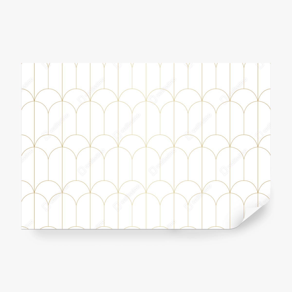 Fototapete goldenes art deco bogenmuster – Wallnifity®