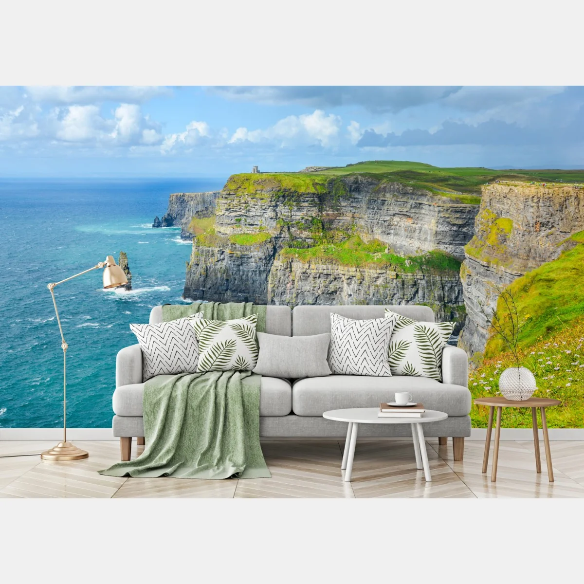 Fototapete dramatische küstenklippen mit meerblick – Wallnifity® Fototapete dramatische küstenklippen mit meerblick – Wallnifity®