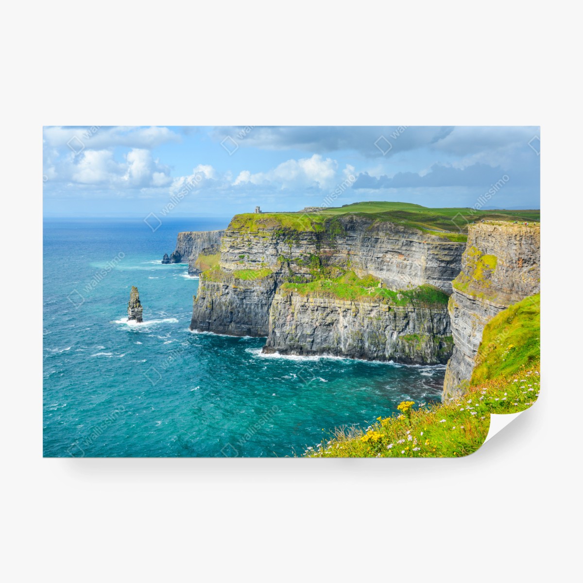 Fototapete dramatische küstenklippen mit meerblick – Wallnifity® Fototapete dramatische küstenklippen mit meerblick – Wallnifity®