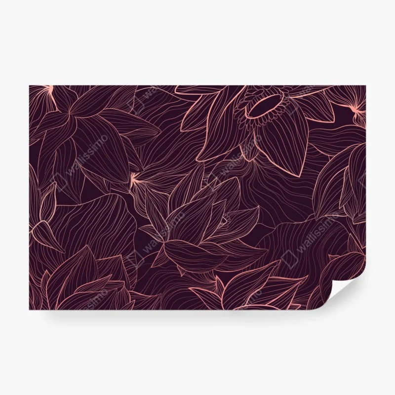 Fototapete vintage fast-food muster – Wallnifity®